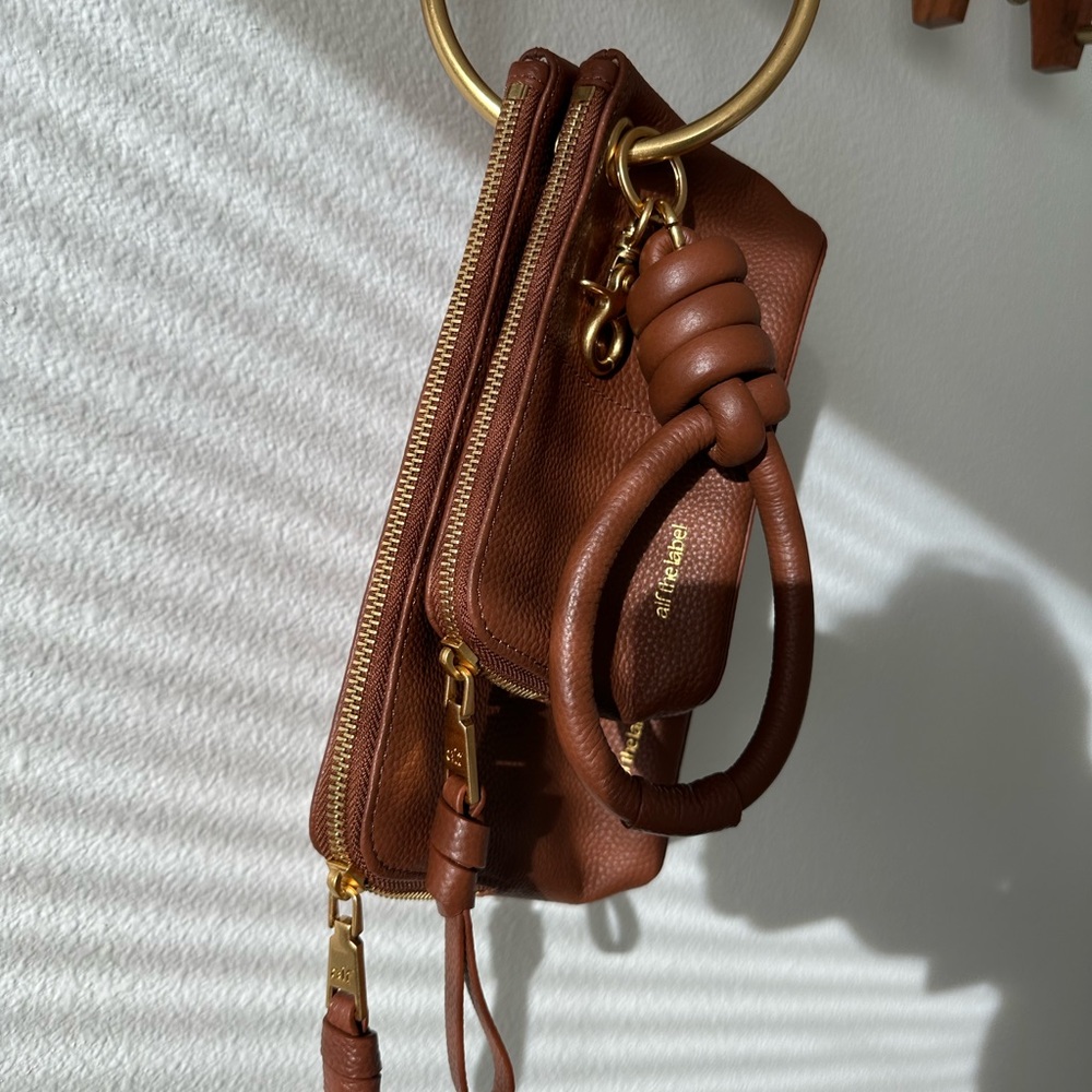 Alf The Label Carabiner Capsule Leather Pouch Bag Set - Picture 3 of 10